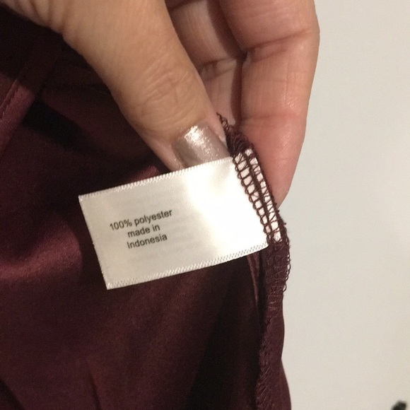 Lane Bryant Wine Sleeveless Satin Trim NWT 28 - Picture 5 of 5